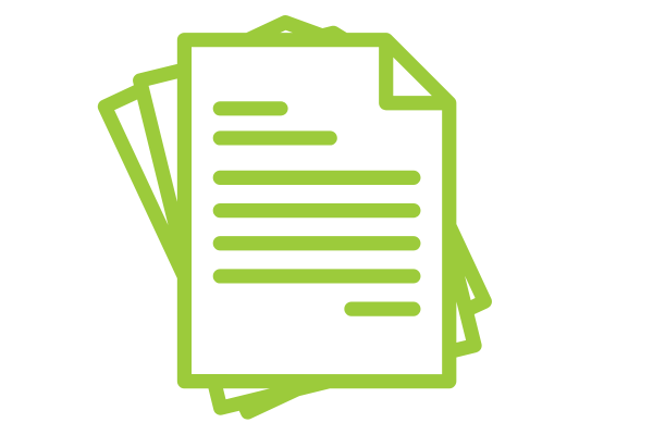 Drawing of a stack of papers